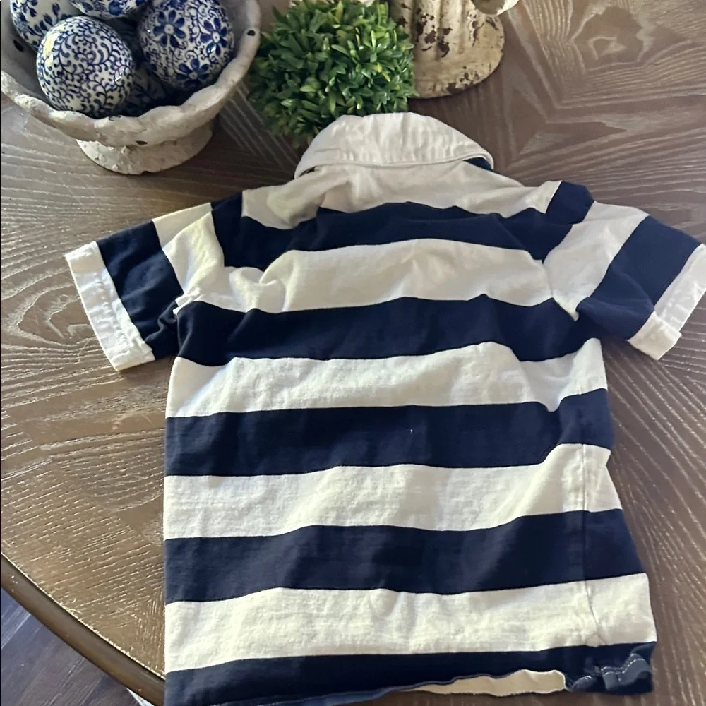 Boys Gymboree Varsity Football 🏈 Striped Rugby Polo Shirt